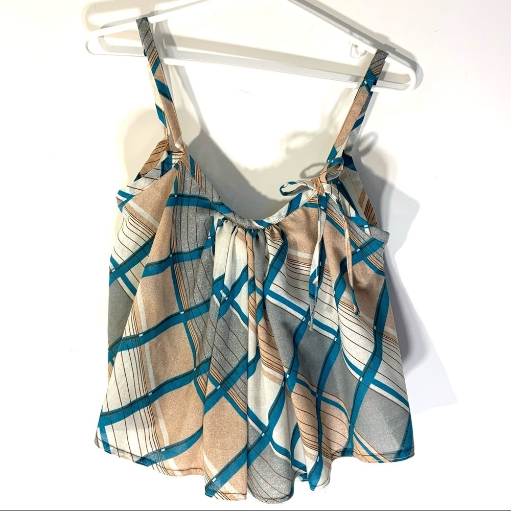 2/$35 Tammy Jo Vintage Fabric Redone Flo Crop Top